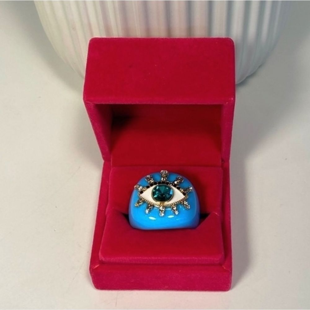 NEW Kurt Geiger Evil Eye Ring Size 8